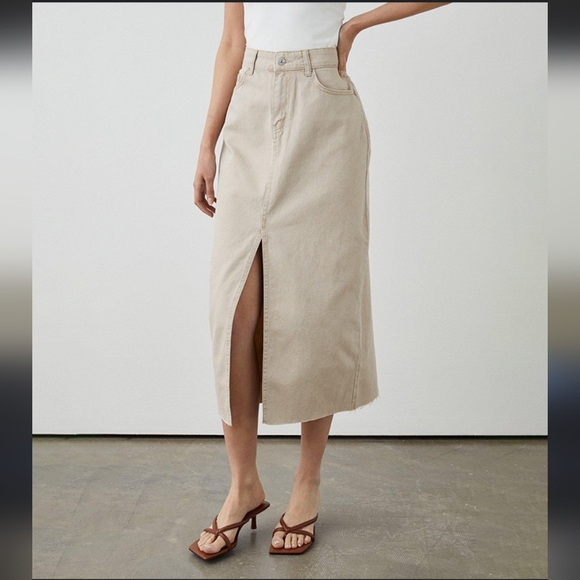 Tommy Hilfiger Dresses & Skirts - Tommy Hilfiger Claire High Rise Denim Midi Skirt